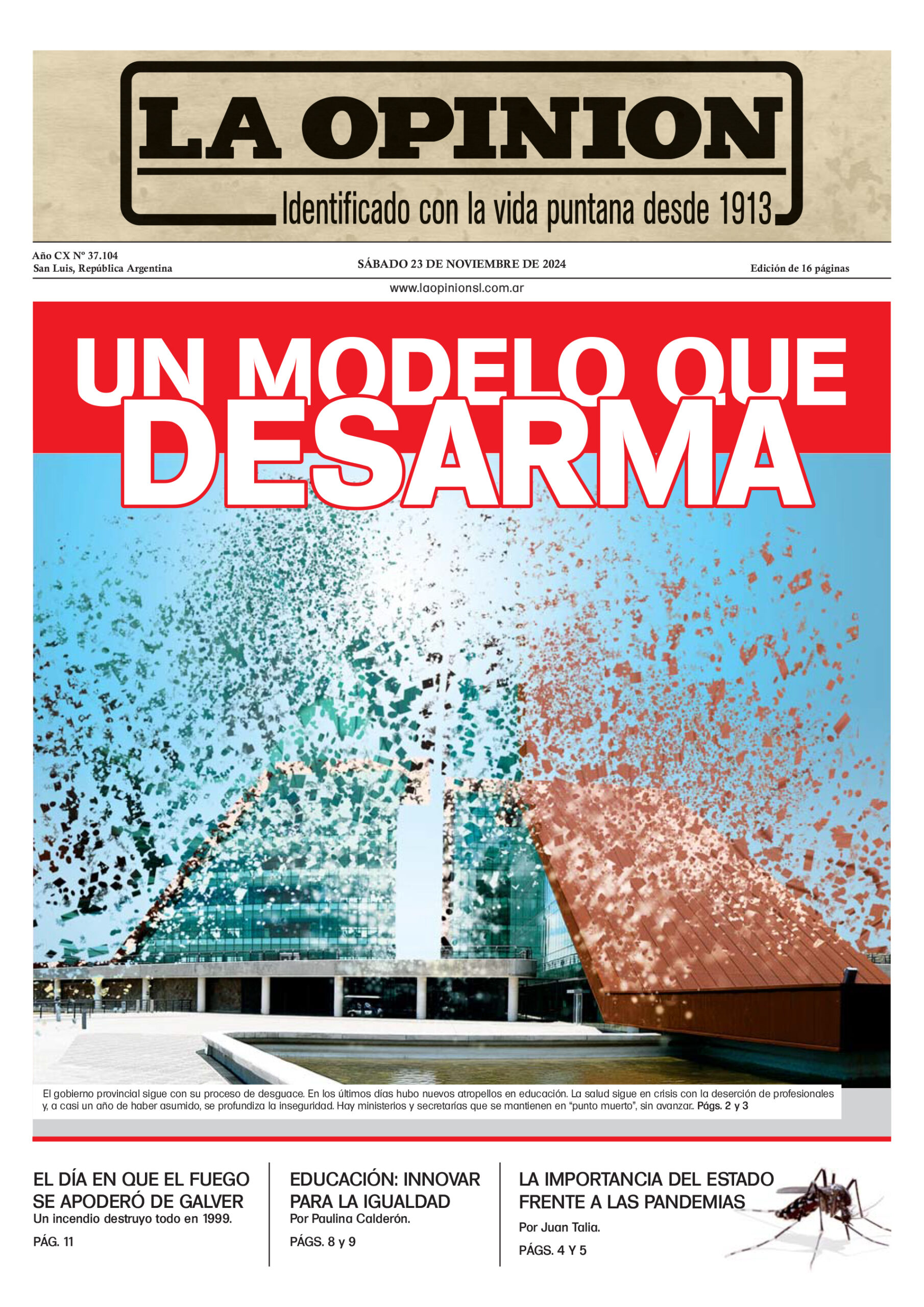 «UN MODELO QUE DESARMA» – 23-11-2024