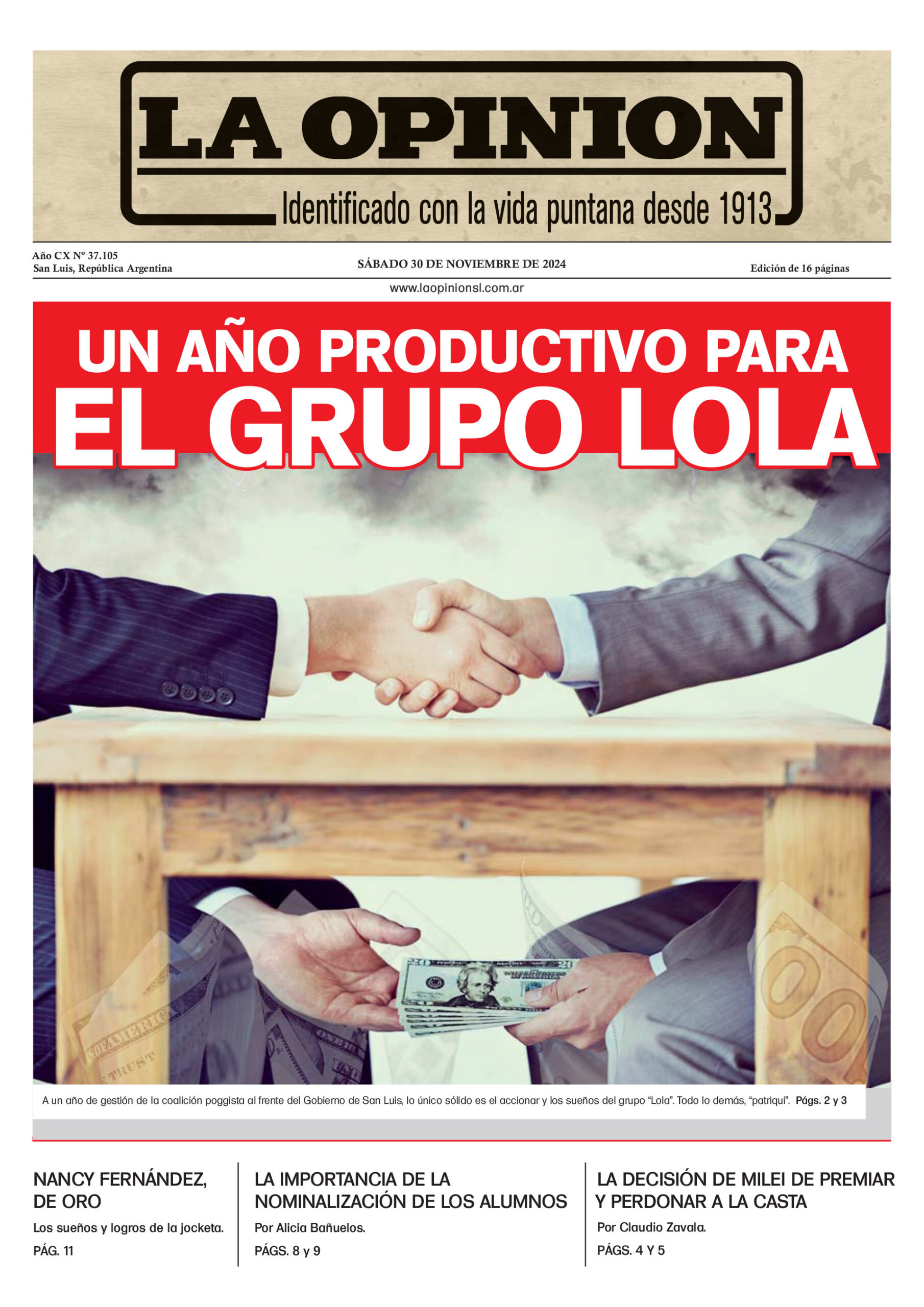 «UN AÑO PRODUCTIVO PARA EL GRUPO LOLA» – 30-11-2024